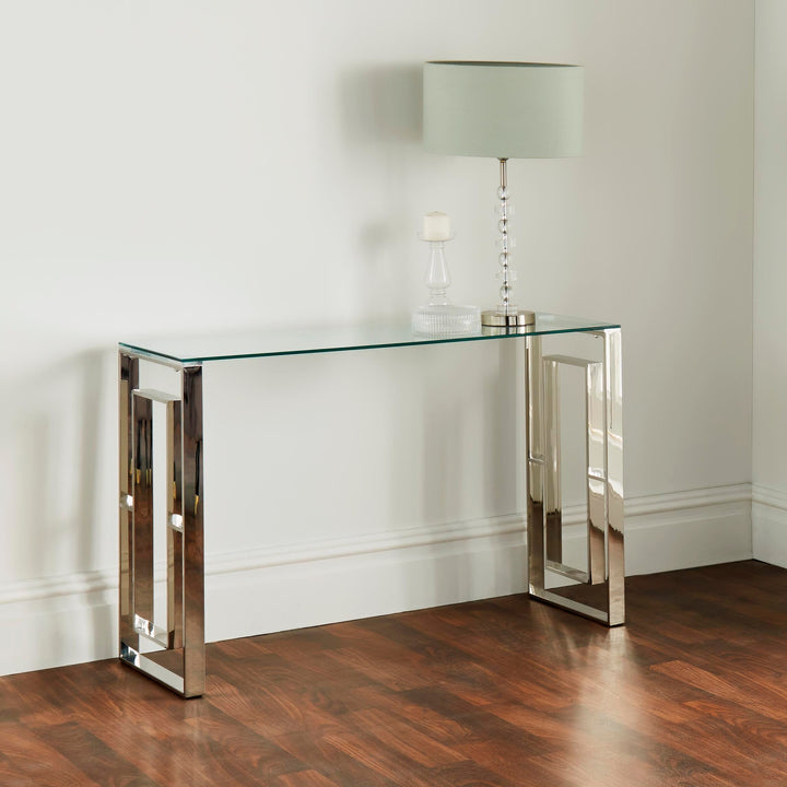 Console Table Silver Plated Ewalt