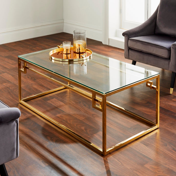 Cate Gold Plated Coffee Table