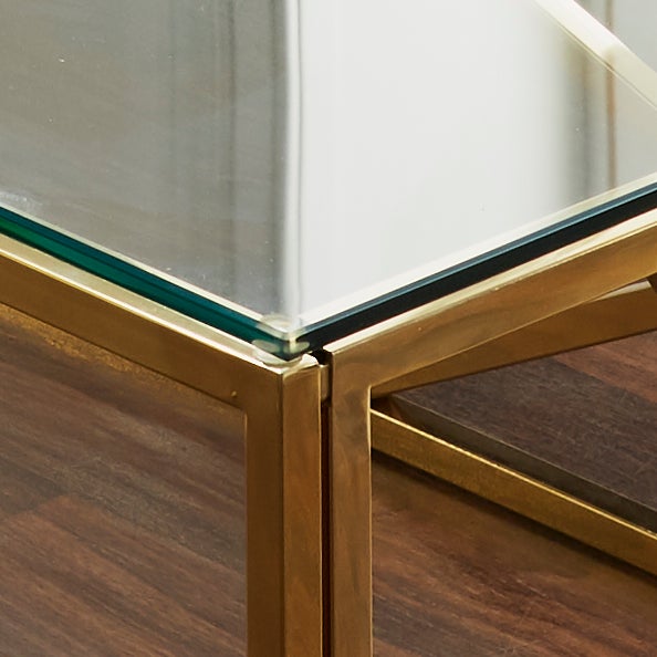 Norval Gold Plated Coffee Table