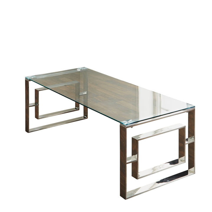 Ewalt Silver Plated Coffee Table