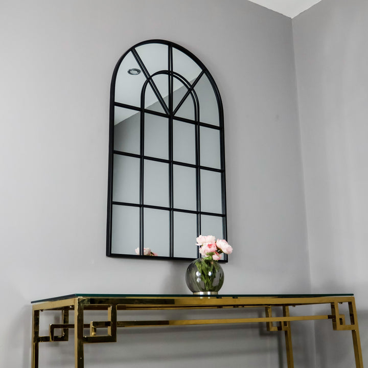 Alessa Black Arched Mirror