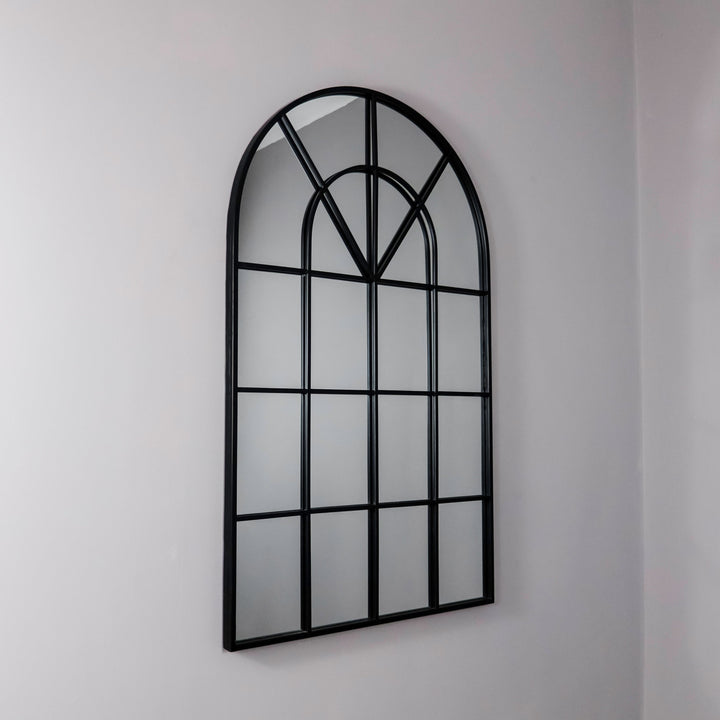 Alessa Black Arched Mirror