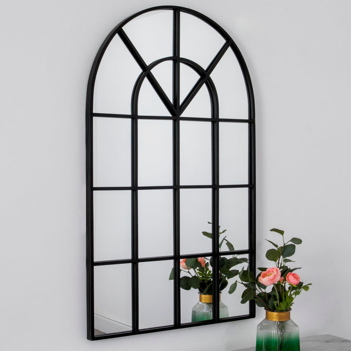 Alessa Black Arched Mirror