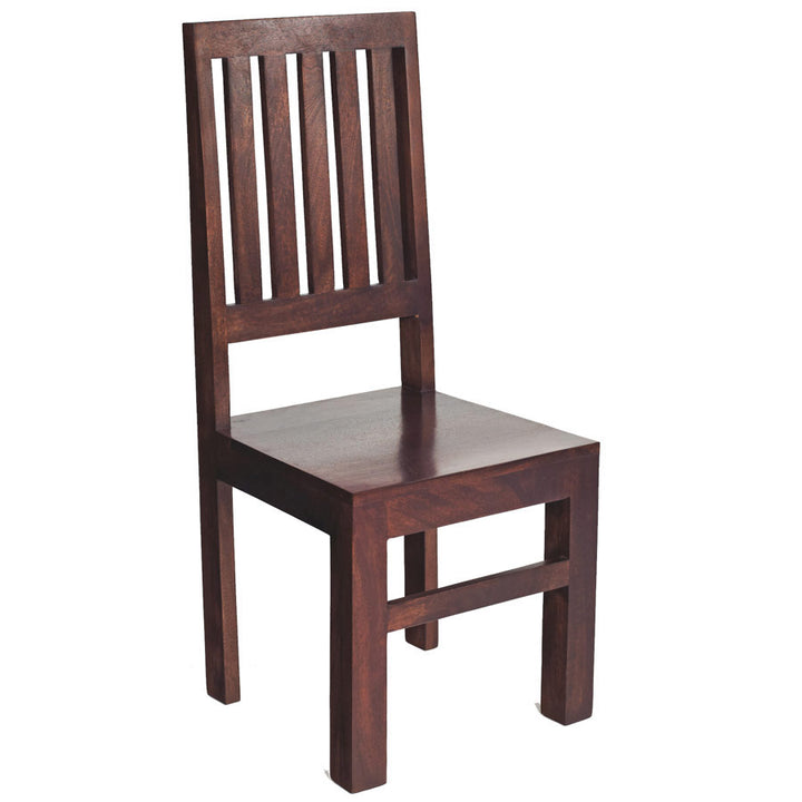 Toko Dark Mango Slat Back Chair (Sold in Pairs)