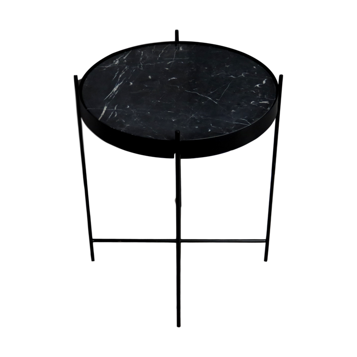 Alvis Black Marble Side Table