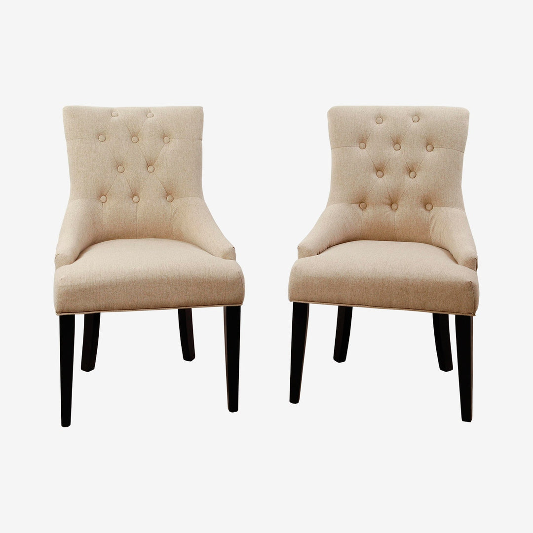 Borowski Beige Textured Dining Chairs