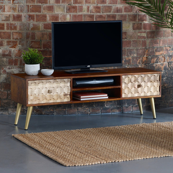Lorra Two Drawer TV Stand
