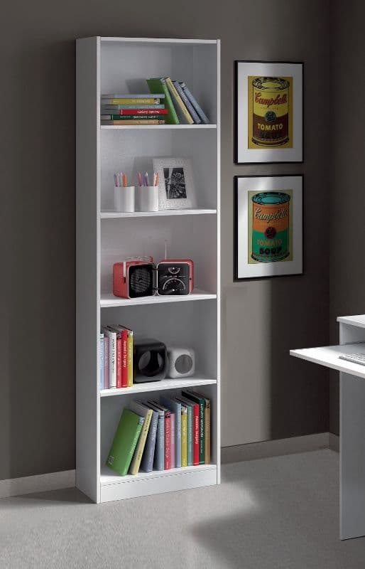 Artic White Bookcase Kanissa