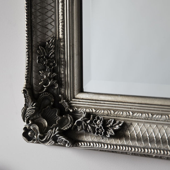 Alauni Rectangle Silver Frame Mirror