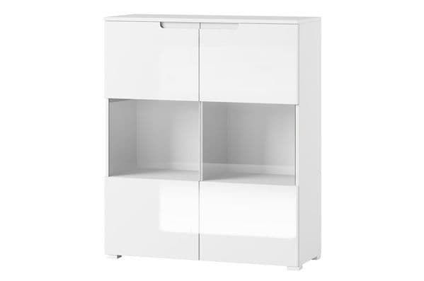 White Gloss Display cabinet Luan
