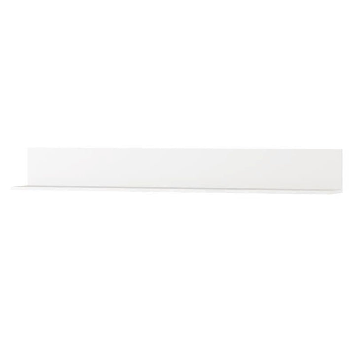 White Gloss Long Floating Wall Shelf Luan