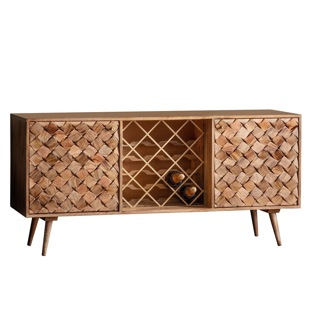 Wine Sideboard Burnt Wax Kaylin