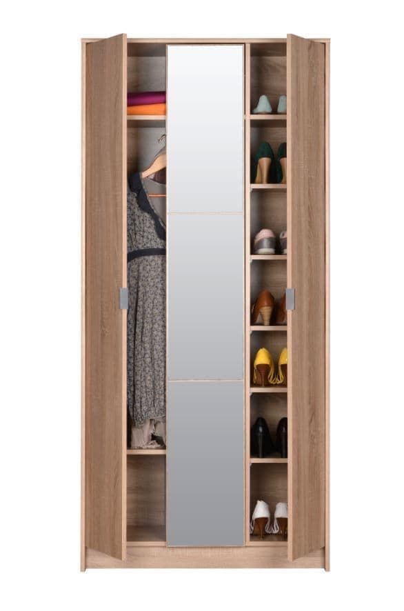 Oak Slim Tall Wardrobe Cubeicals