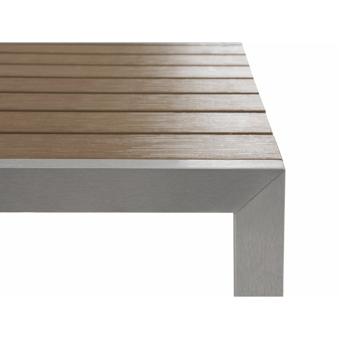 Nardo 6 Seater Metal Garden Dining Set Brown