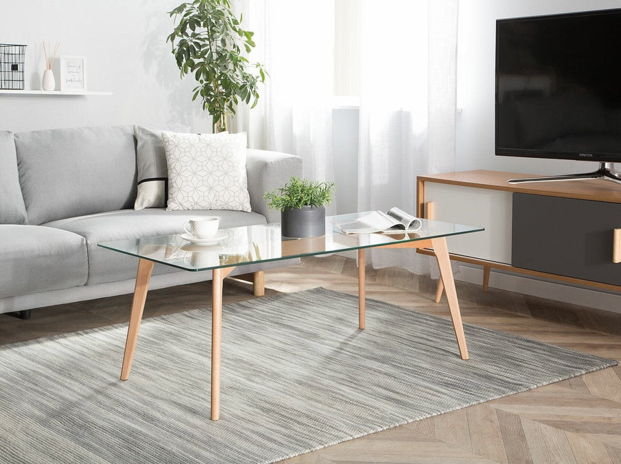 Glass Top Coffee Table HUDSON
