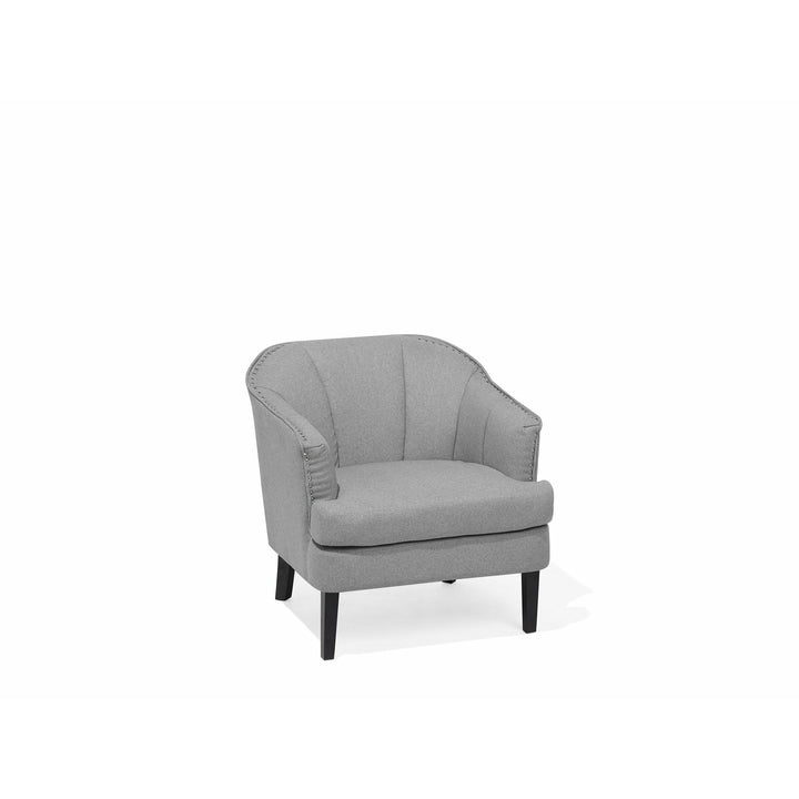Light Grey Fabric Armchair