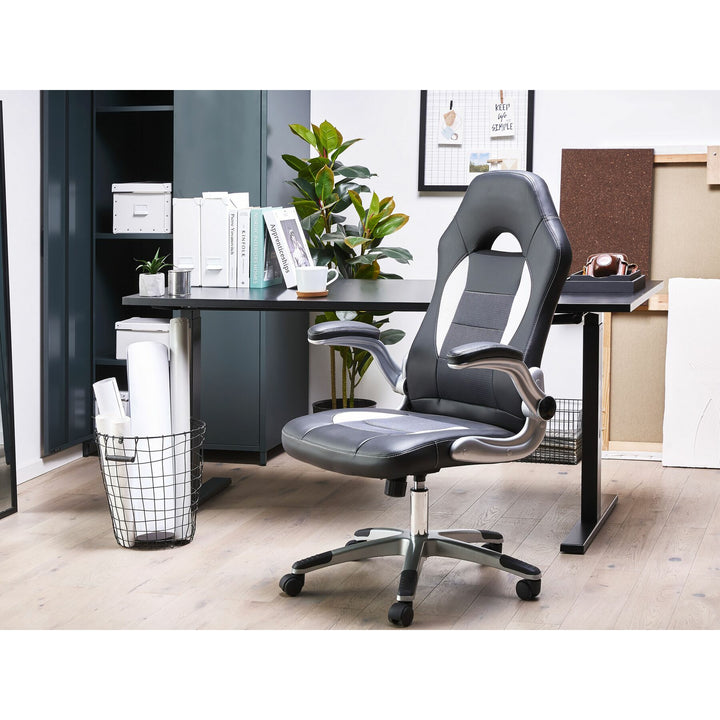 Billups Swivel Office Chair Faux Leather