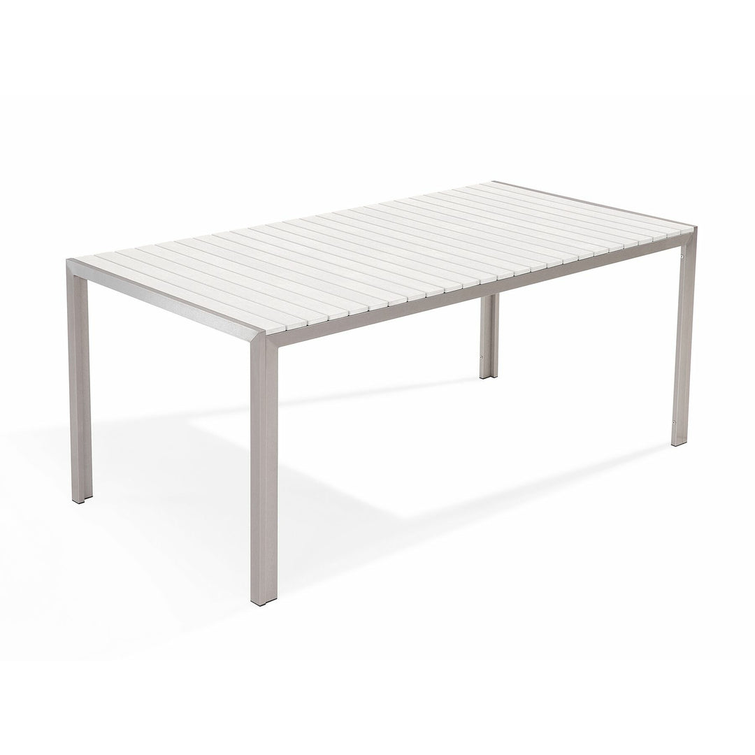 Nardo 6 Seater Metal Garden Dining Set White