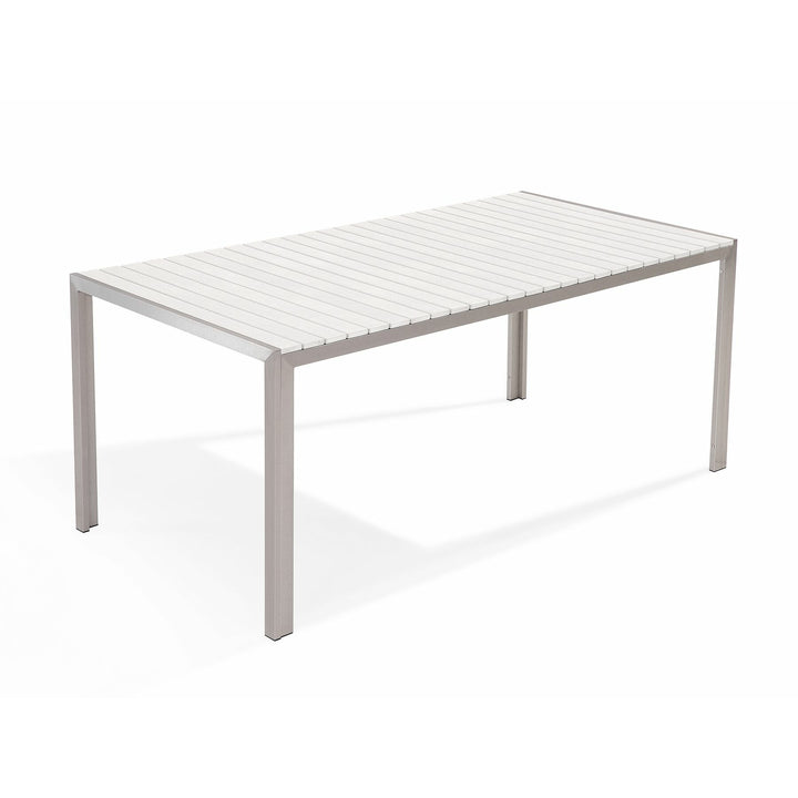 Nardo 6 Seater Metal Garden Dining Set White