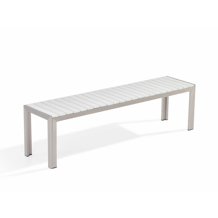 Nardo 6 Seater Metal Garden Dining Set White