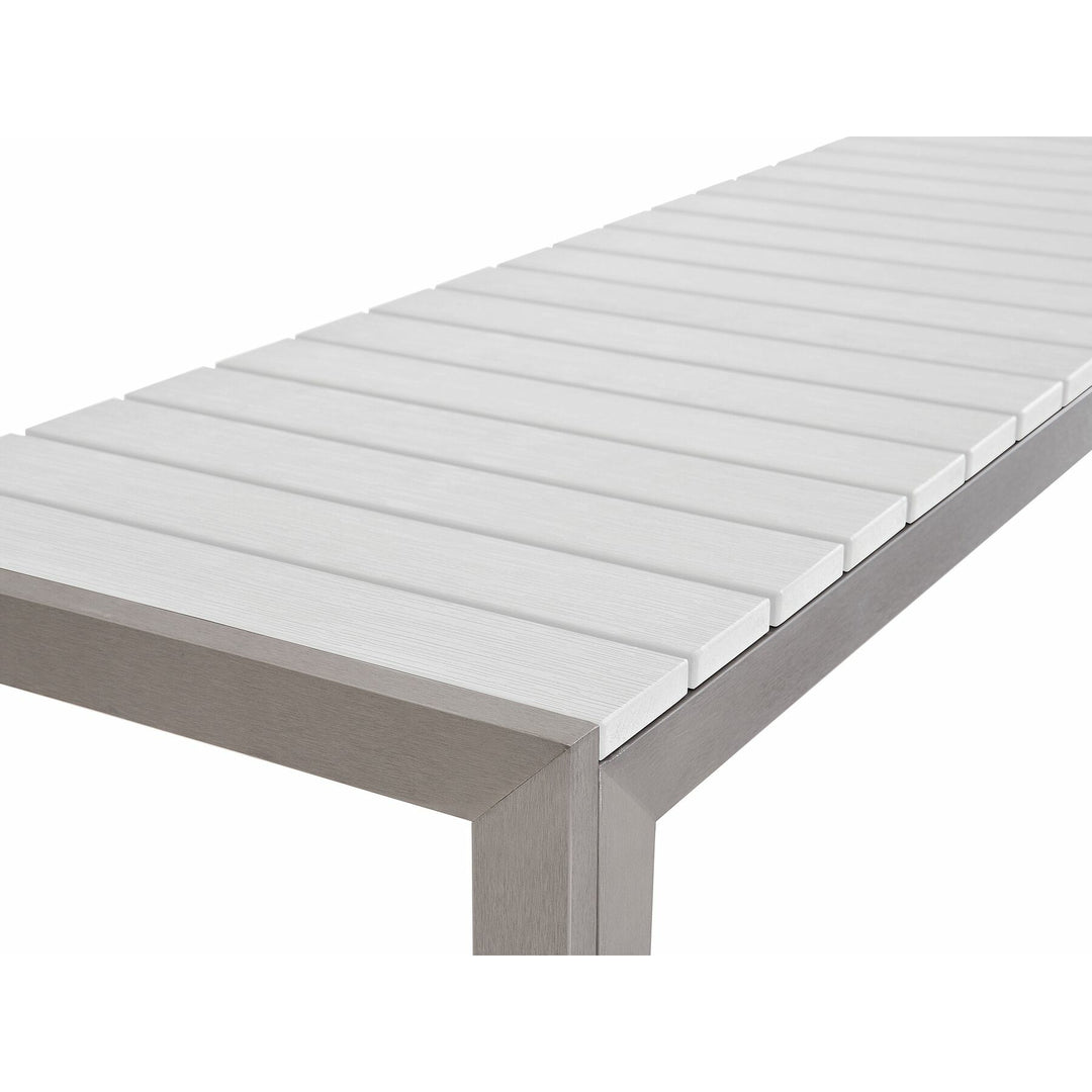Nardo 6 Seater Metal Garden Dining Set White