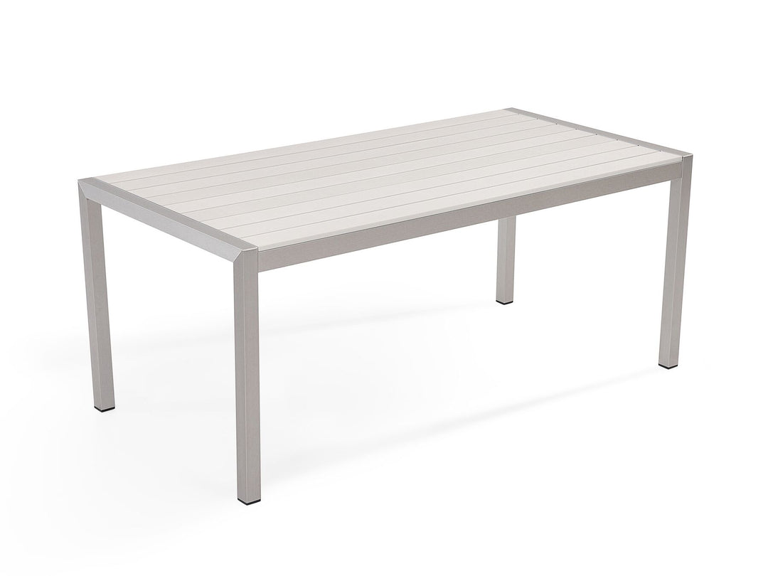 Vernio 6 Seater Aluminium Garden Dining Set White
