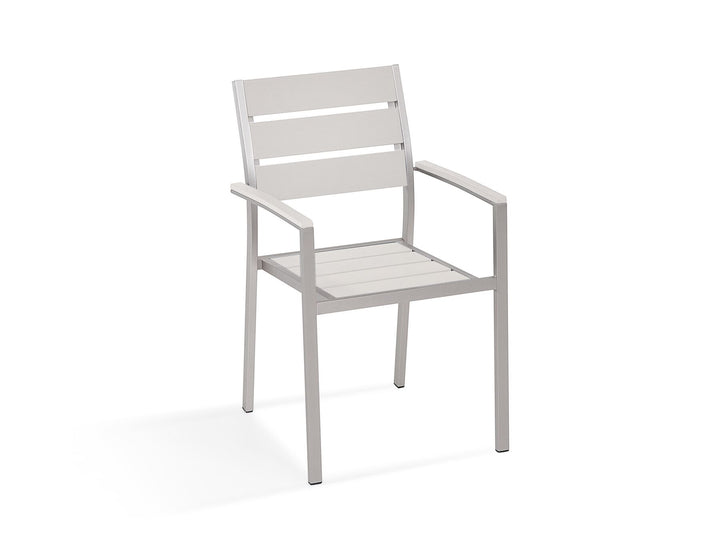Vernio 6 Seater Aluminium Garden Dining Set White