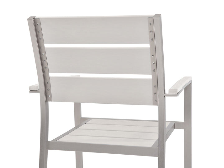 Vernio 6 Seater Aluminium Garden Dining Set White