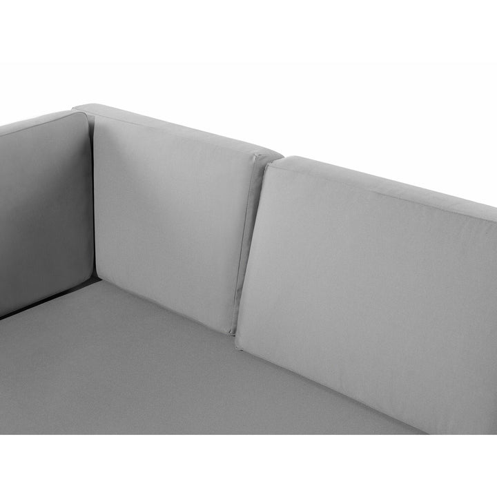 Castella Left Hand 6 Seater Aluminium Garden Corner Sofa Set Grey