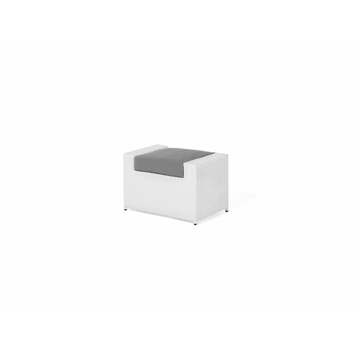 Roma 6 Seater PE Rattan Garden Sofa Set White