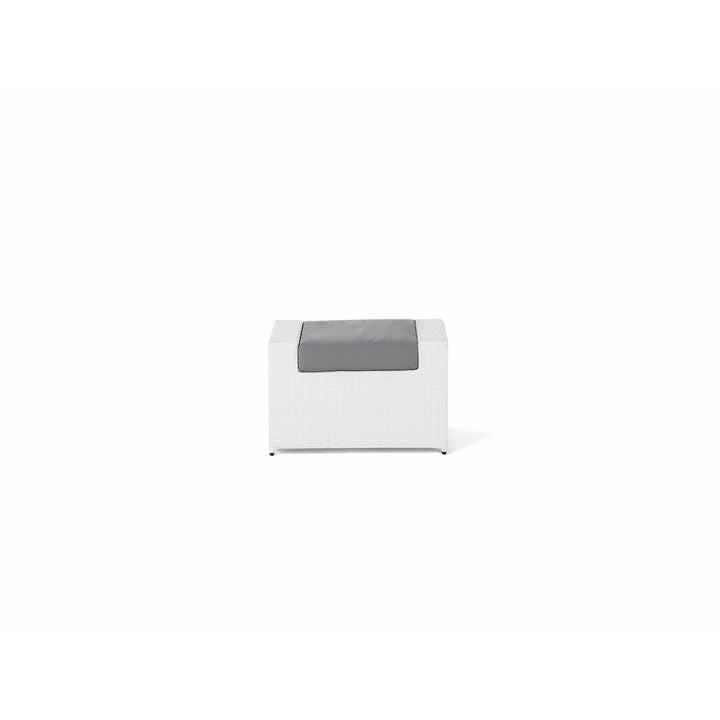 Roma 6 Seater PE Rattan Garden Sofa Set White