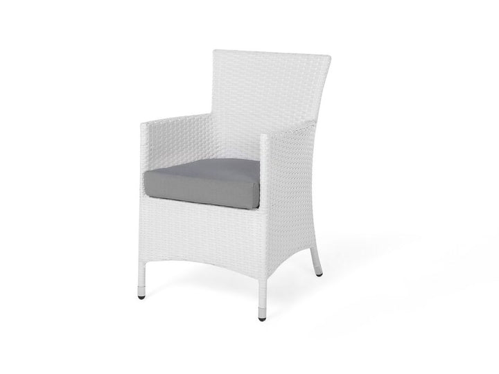 Italy 8 Seater PE Rattan Garden Dining Set White