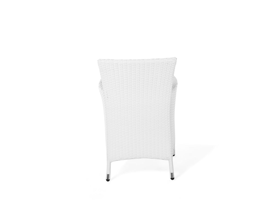 Italy 8 Seater PE Rattan Garden Dining Set White