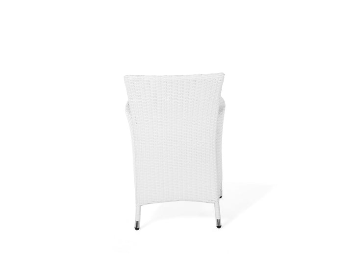 Italy 8 Seater PE Rattan Garden Dining Set White