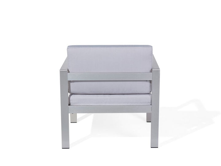 Salerno 4 Seater Aluminium Garden Sofa Set Light Grey