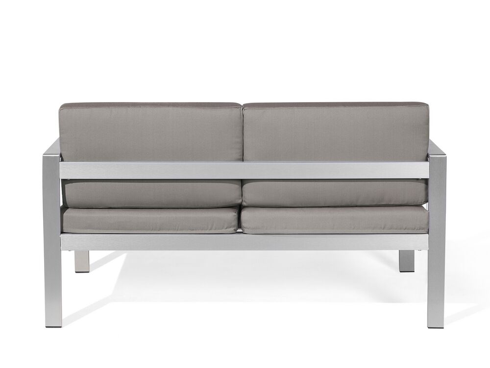Salerno 4 Seater Aluminium Garden Sofa Set Grey