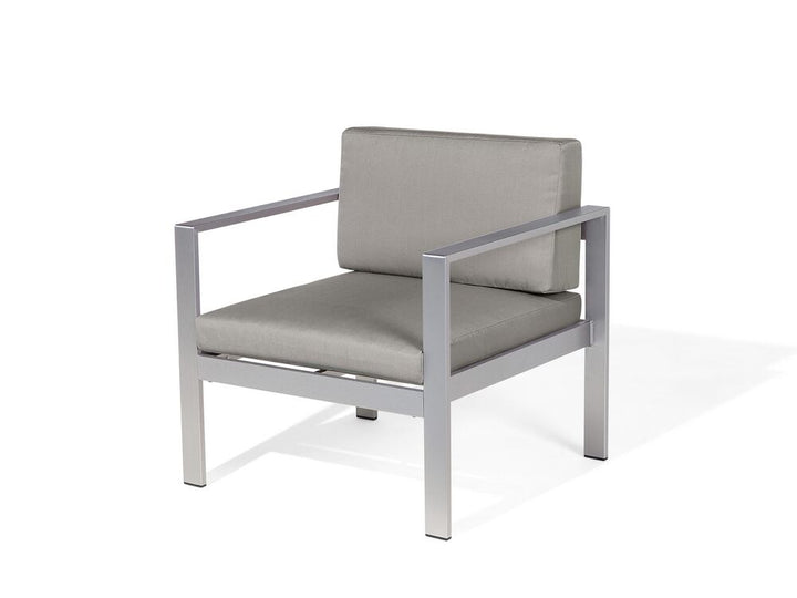 Salerno 4 Seater Aluminium Garden Sofa Set Grey