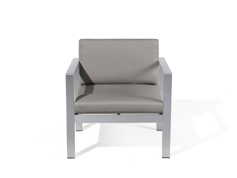 Salerno 4 Seater Aluminium Garden Sofa Set Grey
