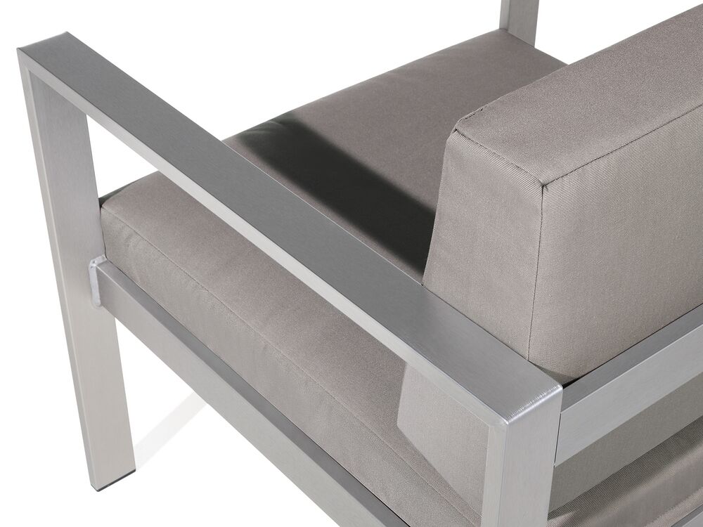 Salerno 4 Seater Aluminium Garden Sofa Set Grey