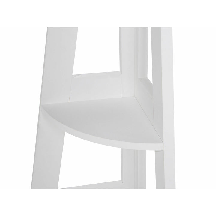5 Tier Corner Ladder Shelf White Gianni