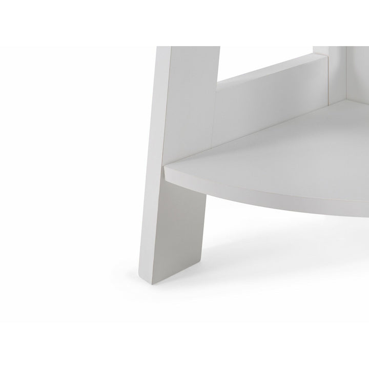 5 Tier Corner Ladder Shelf White Gianni