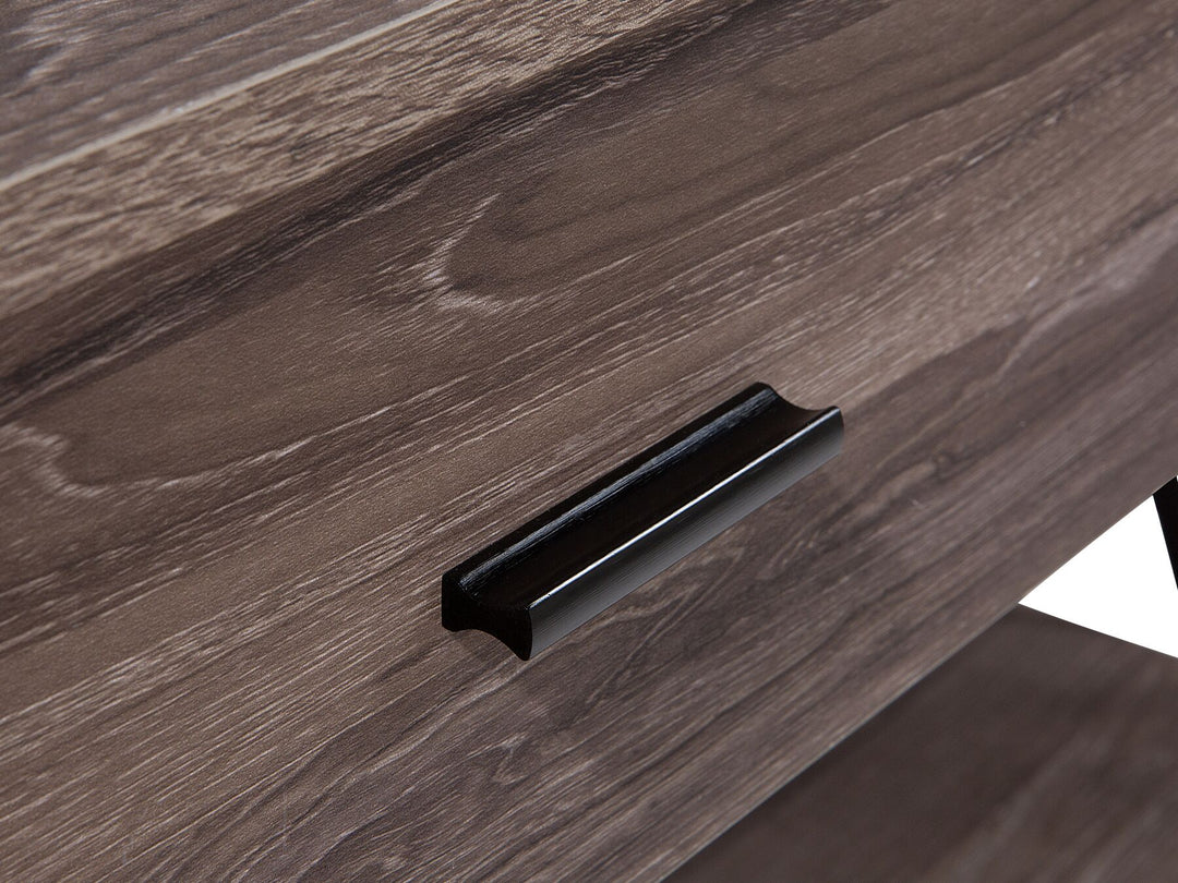 2 Drawer Console Table Wood with Black Terenig