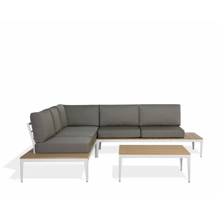 Pasitano Left Hand 5 Seater Garden Corner Sofa Set 