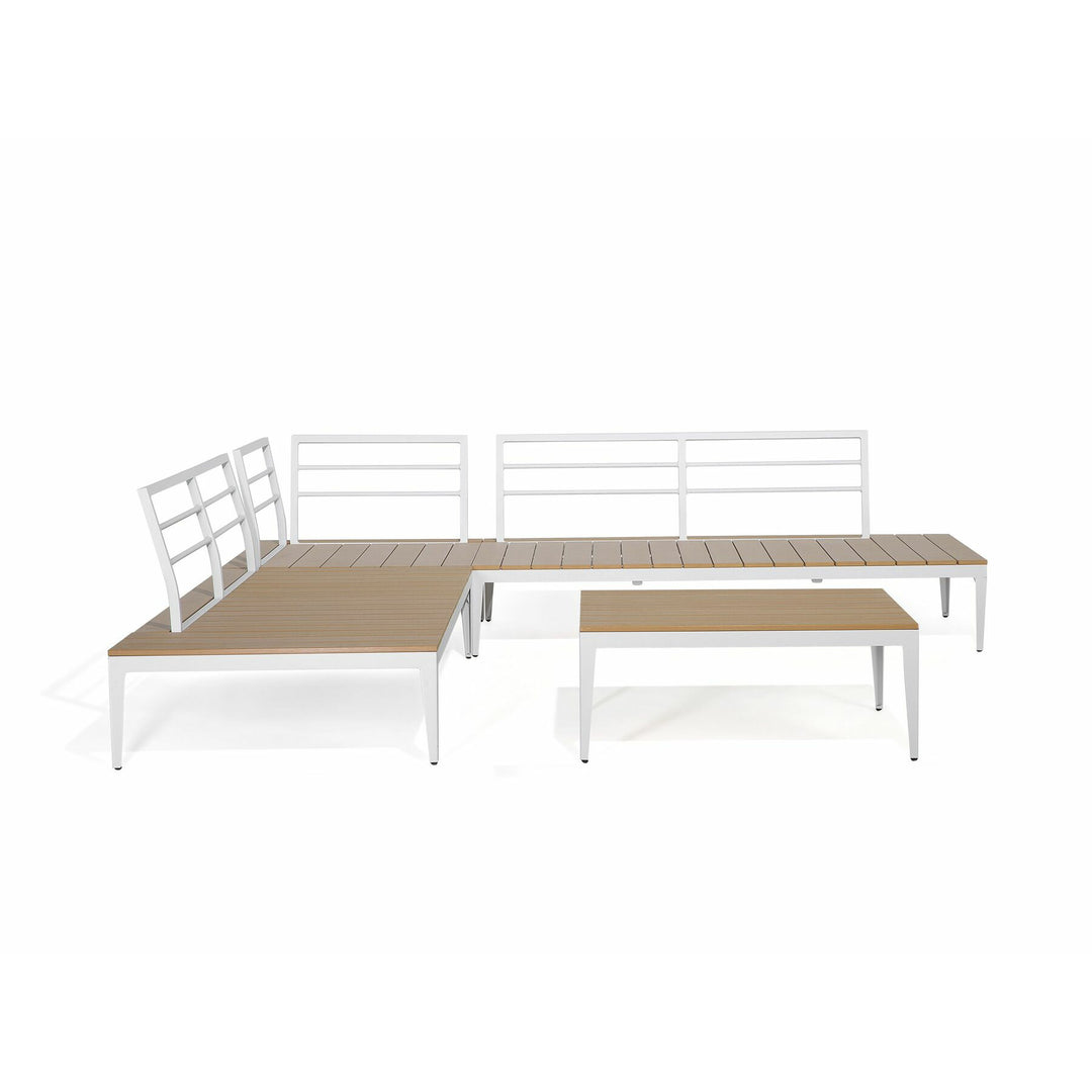 Pasitano Left Hand 5 Seater Garden Corner Sofa Set