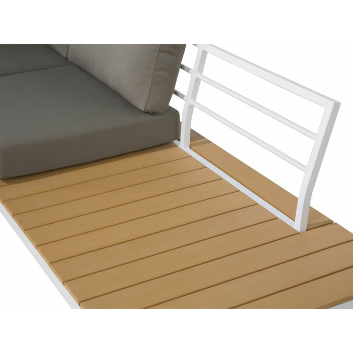 Pasitano Left Hand 5 Seater Garden Corner Sofa Set