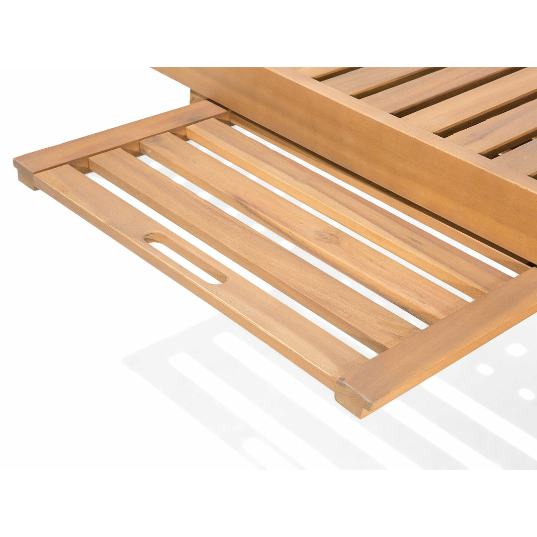 Cesana 8-Seater Acacia Wood Garden Dining Set with 2 Sun Loungers
