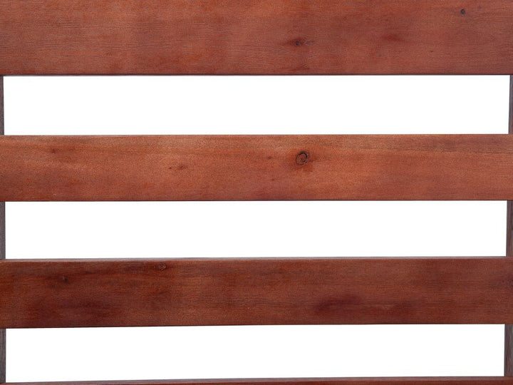 Bench with Cushion Wood 210 cm Dark Brown Portici