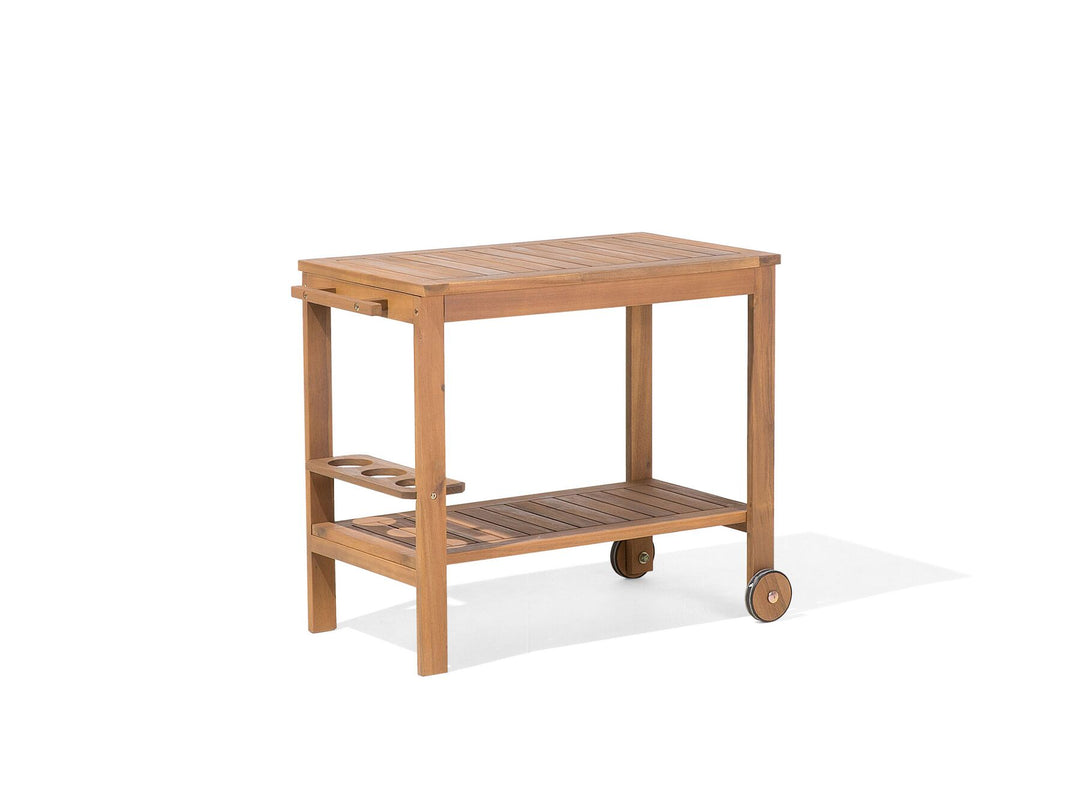 Sassari 6 Seater Acacia Wood Garden Dining Set with Trolley