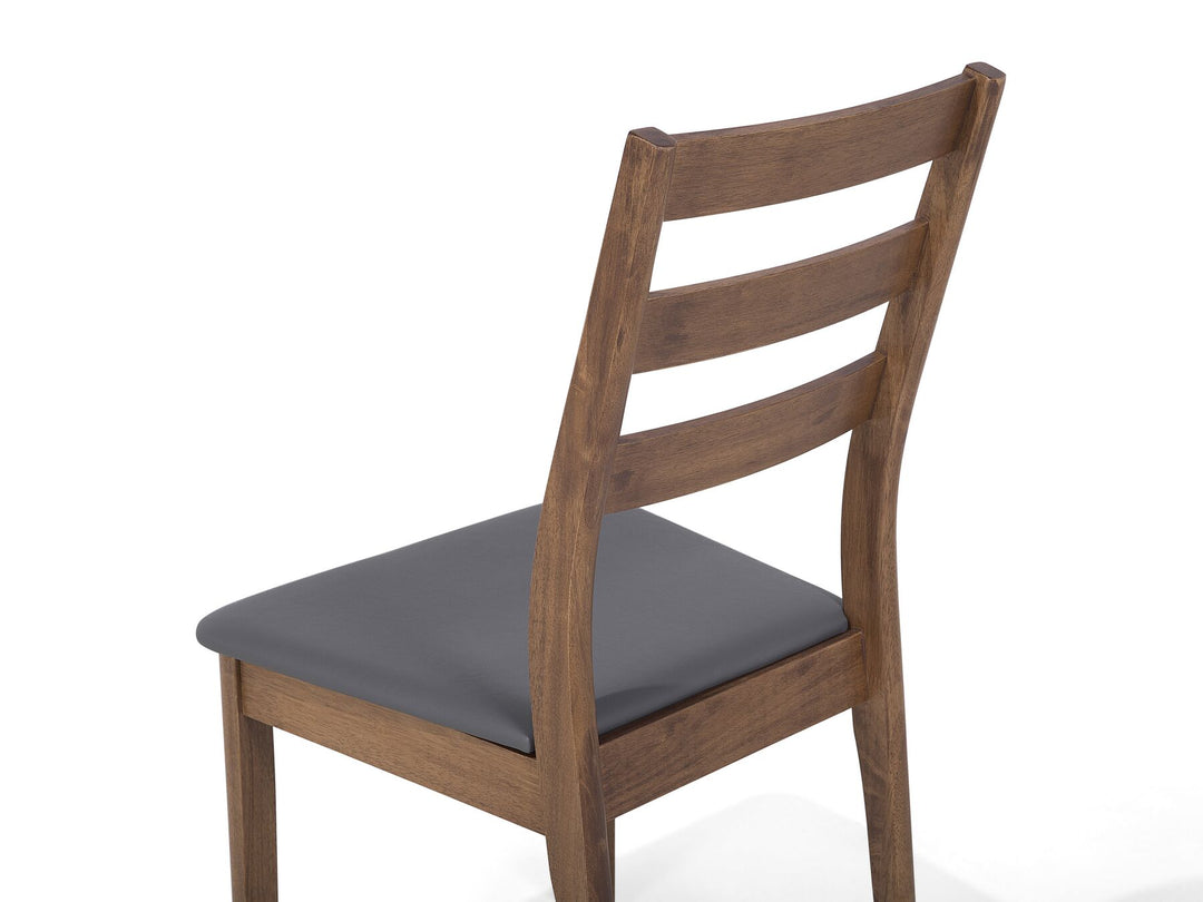 Modesto Wooden Dining Set Grey and Dark Wood