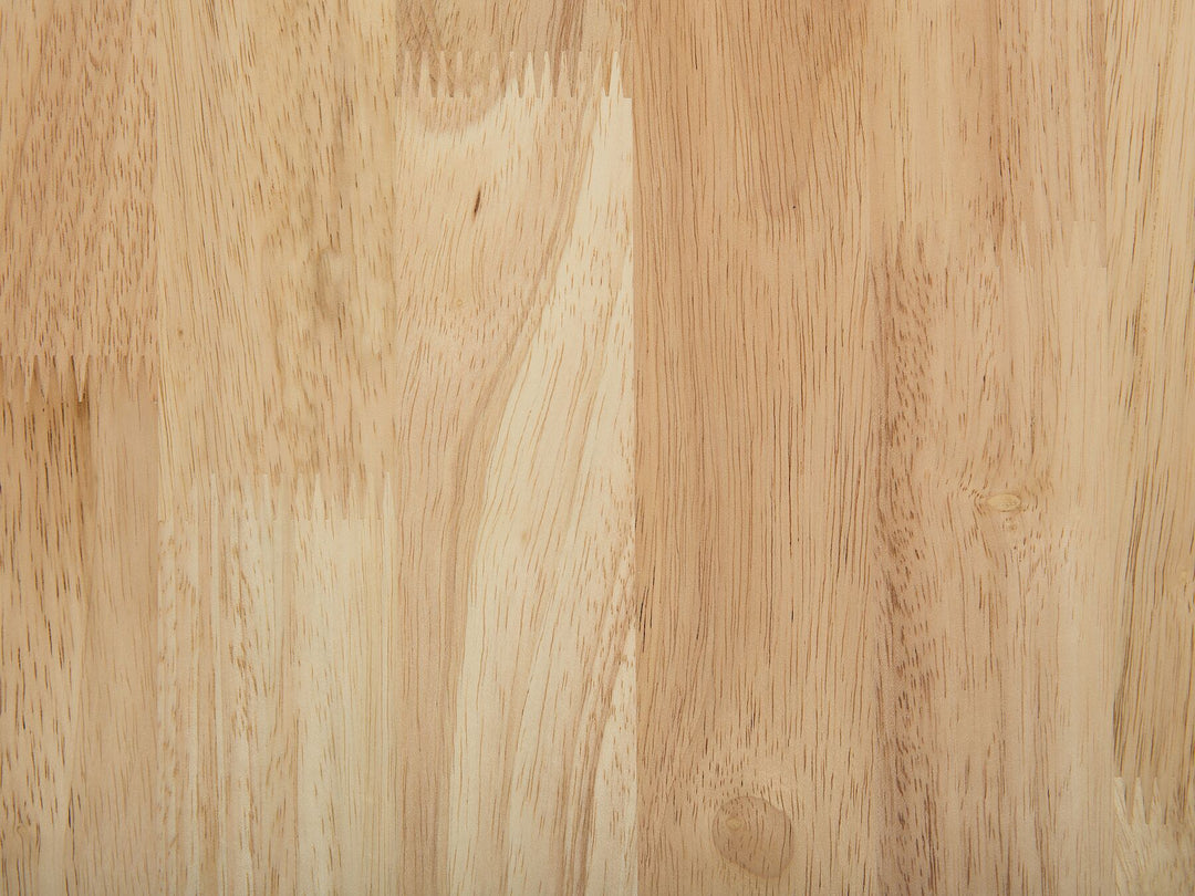 Wooden Dining Table 114 x 68 cm Light Wood and White Georgia
